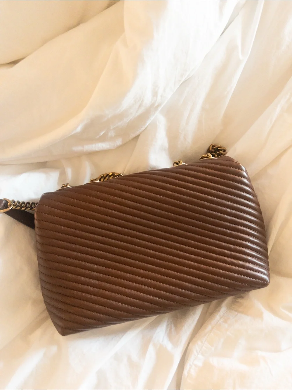 Tory Burch Kira Moto Quilt Convertible Shoulder/Crossbody Bag